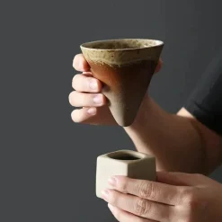 Retro-Kaffeetasse aus Keramik – Latte-Tasse aus japanischem Porzellan