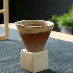 Retro-Kaffeetasse aus Keramik – Latte-Tasse aus japanischem Porzellan