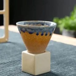 Retro-Kaffeetasse aus Keramik – Latte-Tasse aus japanischem Porzellan
