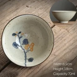 Retro-Teetassen-Set aus Keramik – Vintage-Teetassen für gemütliche Zusammenkünfte