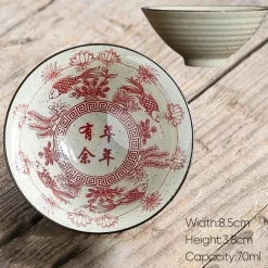 Retro-Teetassen-Set aus Keramik – Vintage-Teetassen für gemütliche Zusammenkünfte