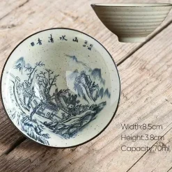 Retro-Teetassen-Set aus Keramik – Vintage-Teetassen für gemütliche Zusammenkünfte