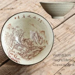 Retro-Teetassen-Set aus Keramik – Vintage-Teetassen für gemütliche Zusammenkünfte