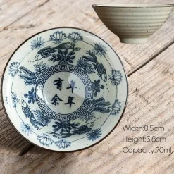 Retro-Teetassen-Set aus Keramik – Vintage-Teetassen für gemütliche Zusammenkünfte