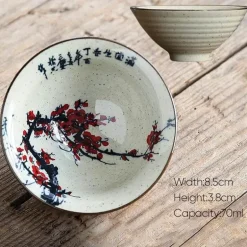 Retro-Teetassen-Set aus Keramik – Vintage-Teetassen für gemütliche Zusammenkünfte