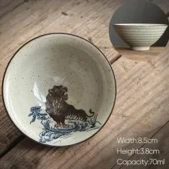 Retro-Teetassen-Set aus Keramik – Vintage-Teetassen für gemütliche Zusammenkünfte