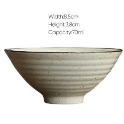 Retro-Teetassen-Set aus Keramik – Vintage-Teetassen für gemütliche Zusammenkünfte