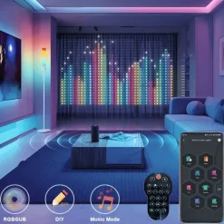 RGB Musikalische LED-Vorhanglichter - Dekorative Fenstergirlande