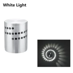 RGB Spiral Hole LED Wall Light - Fun Decorative Lighting