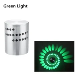 RGB Spiral Hole LED Wall Light - Fun Decorative Lighting