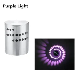 RGB Spiral Hole LED Wall Light - Fun Decorative Lighting