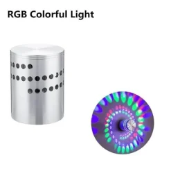 RGB Spiral Hole LED Wall Light - Fun Decorative Lighting