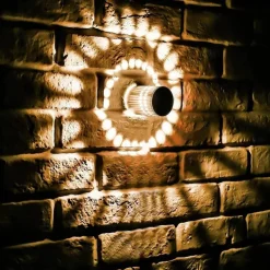 RGB Spiral Hole LED Wall Light - Fun Decorative Lighting