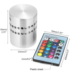 RGB Spiral Hole LED Wall Light - Fun Decorative Lighting