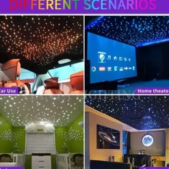 RGB-Glasfaser-Deckenleuchte – Stimmungsvolle Atmosphärenbeleuchtung