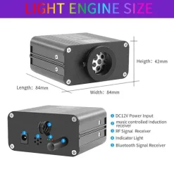 RGB-Glasfaser-Deckenleuchte – Stimmungsvolle Atmosphärenbeleuchtung