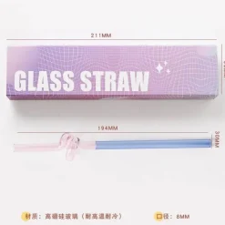 Rührstab mit Blumengriff aus Glas – Kaffee-Cocktail-Mixologie-Werkzeug