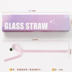 Rührstab mit Blumengriff aus Glas – Kaffee-Cocktail-Mixologie-Werkzeug