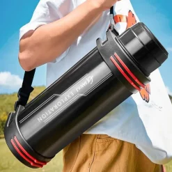 Riesige Edelstahl-Thermosflasche – Isolierter Getränkebehälter