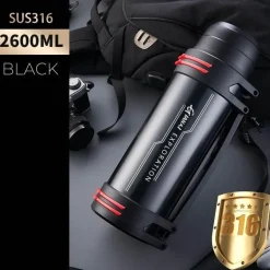 Riesige Edelstahl-Thermosflasche – Isolierter Getränkebehälter