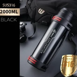 Riesige Edelstahl-Thermosflasche – Isolierter Getränkebehälter