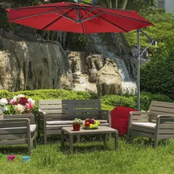 Riesiger Hängeschirm für den Außenbereich – UV-beständiger Terrassenschirm