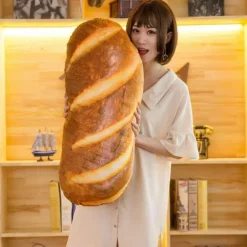 Riesiges Brot-Plüschkissen - Dekoratives Lebensmittelkissen