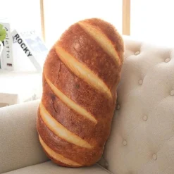 Riesiges Brot-Plüschkissen - Dekoratives Lebensmittelkissen