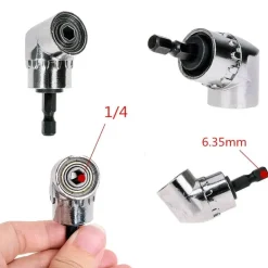 Right Angle Drill Attachment - 360 Degree Extension Tool for Tight Spaces