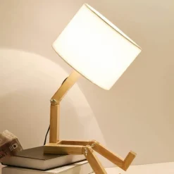 Robot Table Lamp - Creative Book Holder Design