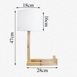 Roboter-Nachtlampe aus Holz – Modernes Kinderzimmerdekor