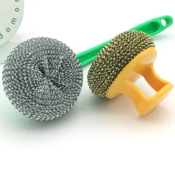 Robuste Drahtkugelbürste – Küchenreinigungswerkzeug