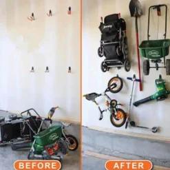 Robuste Fahrrad-Wandhalterung – Aufbewahrungslösung aus Metall