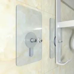 Robuste transparente selbstklebende Kleiderbügel – 10 Stück stanzfreie Wandhaken