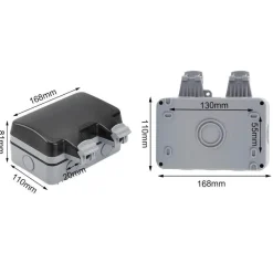 Robuste, wasserdichte Steckdosenabdeckung – Elektrischer Schutz im Außenbereich