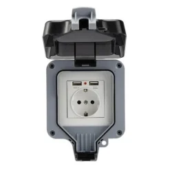 Robuste, wasserdichte Steckdosenabdeckung – Elektrischer Schutz im Außenbereich