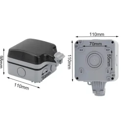 Robuste, wasserdichte Steckdosenabdeckung – Elektrischer Schutz im Außenbereich