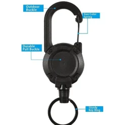 Robuster, einziehbarer Schlüsselanhänger – praktisches Ziehdesign