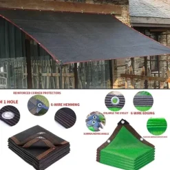 Robuster Sichtschutz für den Balkon mit UV-Schutz – Sonnenschutznetz-Vorhang