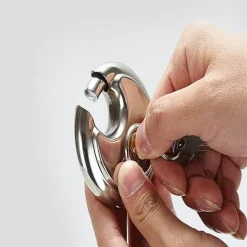 Robustes Vorhängeschloss aus Edelstahl – Sicheres Rundschloss