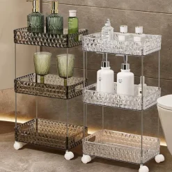 Rollendes Badezimmer-Aufbewahrungsregal – Mobiler Organizer auf Rädern