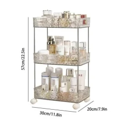 Rollendes Badezimmer-Aufbewahrungsregal – Mobiler Organizer auf Rädern