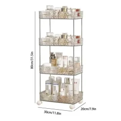 Rollendes Badezimmer-Aufbewahrungsregal – Mobiler Organizer auf Rädern