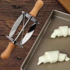 Rollschneider aus Edelstahl - Croissant- und Brotschneider