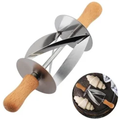 Rollschneider aus Edelstahl - Croissant- und Brotschneider