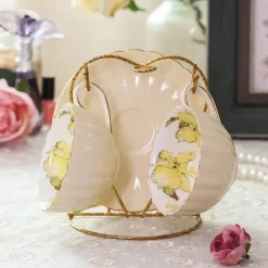 Rosa Porzellan-Teeservice – Englische Kaffeetasse mit Untertasse 200 ml