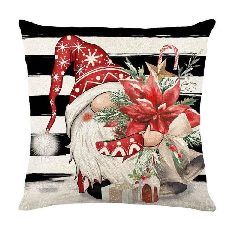 Rosa Weihnachtskissenbezüge - Festliches Kissenset