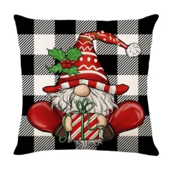 Rosa Weihnachtskissenbezüge - Festliches Kissenset