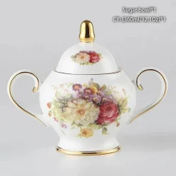 Rose Bone China Teeservice - Elegantes Porzellan-Teegeschirr