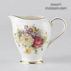Rose Bone China Teeservice - Elegantes Porzellan-Teegeschirr